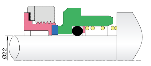 OEM यांत्रिक सील-GW91-22 एक