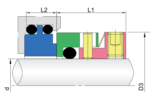 ຫຼາຍພາກຮຽນ spring Mechanical Seals-GW68A A