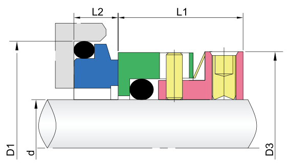 Multi-entwasahlobo Mechanical Seals-GW68 A