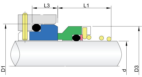 Single Spring Mechanical Seals-GWM2N A