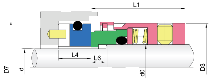 Multi-spring Mechanical Seals-GW81a