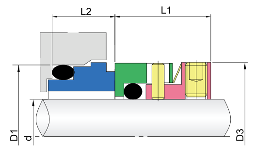 Wave Spring Mechanical Seals-GW68E