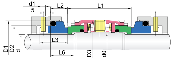 Wave Spring Mechanical Seals-GWM74D b